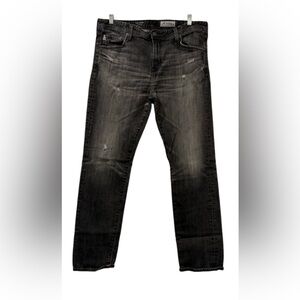 AG Adriano Goldschmied Dark Gray Straight Jeans